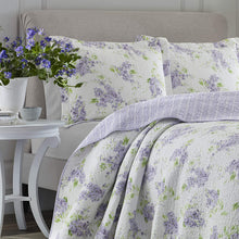 Load image into Gallery viewer, Laura Ashley Home Keighley Collection Luxury Premium Ultra Soft Quilt Coverlet Comfortable Piece Bedding Set