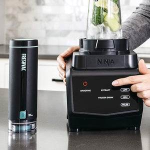 Ninja Smart Screen Duo Technology in Black (CT661V) Countertop Blender with Freshvac, 72 oz,