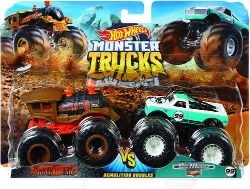 Hot Wheels Monster Demo Doubles Trucks 2 Pack - Styles May Vary