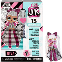 Load image into Gallery viewer, L.O.L. Surprise! JK Diva Mini Fashion Doll with 15 Surprises
