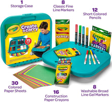 Load image into Gallery viewer, Crayola Create &#39;N Carry Art Set, 75 Pieces, Art Gift for Kids, Ages 5 &amp; Up