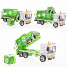 Load image into Gallery viewer, Laser Pegs 18600 Building Blocks Playset, Heroes Series, Recycle Truck