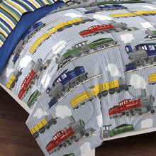 Load image into Gallery viewer, dream FACTORY Trains Boys Ultra Soft Microfiber Boys Comforter Set