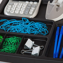 Load image into Gallery viewer, IRIS 3-Drawer File Cart with Organizer Top, Without Wheels, Black