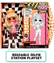 Load image into Gallery viewer, L.O.L. Surprise! O.M.G. Lights Speedster Fashion Doll with 15 Surprises, Multicolor