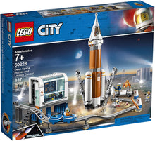 Load image into Gallery viewer, LEGO City Space Deep Space Rocket and Launch Control 60228 Model Rocket Building Kit with Toy Monorail, Control Tower and Astronaut Minifigures, Fun STEM Toy for Creative Play (837 Pieces)