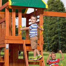 Load image into Gallery viewer, Backyard Discovery Oakmont All Cedar Wood Playset Swing Set