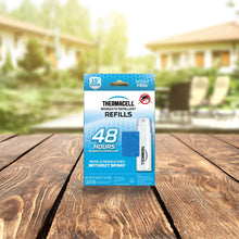 Load image into Gallery viewer, Thermacell Mosquito Repellent Refills, 48-Hour Pack; Contains 12 Repellent Mats, 4 Fuel Cartridges; Compatible with Any Fuel-Powered Thermacell Product; No Spray, Scent, Mess