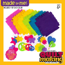 Load image into Gallery viewer, Made By Me Easy to Knot Quilt Making Kit by Horizon Group USA, No Sewing, No Cutting, 59 in. x 39 in. Fleece Blanket, Pre-Cut Squares &amp; Felt Decals (57964F)