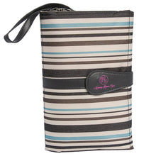 Load image into Gallery viewer, Portable Baby Diaper Clutch Changing Pad Station - Stain-resistant &amp; Waterproof with Wipeable Interior - Complete Travel System with Storage Pockets for Diapers &amp; Wipes