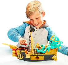 Load image into Gallery viewer, Treasure X Sunken Gold Treasure Ship Playset - 25 Levels of Adventure | Find Guaranteed Real Gold Dipped Treasure | Interactive Fun for All, Treasure Hunter