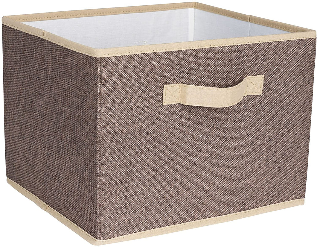 Household Essentials Storage Bin with Handles, Black and White Chevron