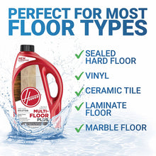 Load image into Gallery viewer, Hoover Multi-Floor Plus Hard Floor Cleaner Solution Formula, 64 oz, AH30420NF, Red