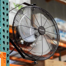 Load image into Gallery viewer, NewAir, WindPro18W, Wall Mounted 18 Inch High-Velocity Industrial Shop Fan with 3 Speed Settings, 3000 CFM,Black