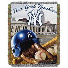 Load image into Gallery viewer, Officially Licensed MLB Home Field Advantage Woven Tapestry Throw Blanket, Soft &amp; Cozy, Washable, Throws &amp; Bedding, 48" x 60"