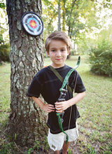 Load image into Gallery viewer, Bow and Arrow Set – Archery Toy Set for Kids | Hunting Role Play Toy | Includes 3 Suction Cup Arrows Target and Quiver – Maxx Action
