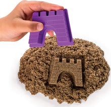 Load image into Gallery viewer, Kinetic Sand, Beach Day Fun Playset with Castle Molds, Tools, and 12 oz. of Kinetic Sand for Ages 3 and Up