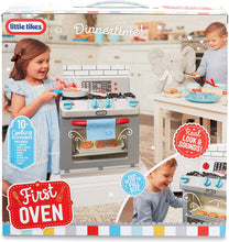 Load image into Gallery viewer, Little Tikes First Oven Realistic Pretend Play Appliance for Kids, Play Kitchen with 11 Accessories and Realistic Cooking Sounds, Unique Toy Multi-Color, Ages 2+