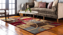 Load image into Gallery viewer, Unique Loom Barista Collection Modern Circles Rustic Warm Multi Area Rug (2' 2 x 3' 0)