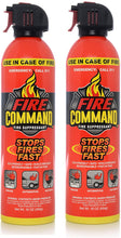 Load image into Gallery viewer, Fire Command Fire Extinguishing Aerosol Foam Spray Fire Suppressant, 16 oz - Pack of 2