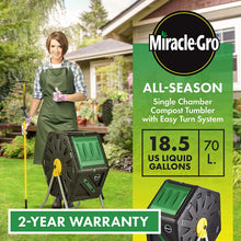 Load image into Gallery viewer, Miracle-Gro Small Composter - Compact Single Chamber Outdoor Garden Compost Bin