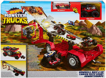 Load image into Gallery viewer, Hot Wheels Monster Trucks Downhill Race &amp; GO Play Set