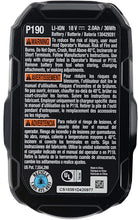 Load image into Gallery viewer, Ryobi P190 2.0 Amp Hour Compact 18V Lithium Ion Battery w/ Cold Weather Performance and (Charger Not Included / Battery Only)