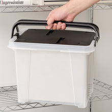 Load image into Gallery viewer, IRIS Letter Size Portable Wing Lid File Box
