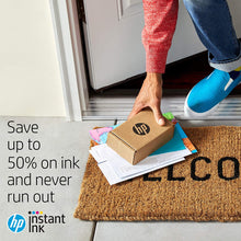 Load image into Gallery viewer, HP Tango X Smart Home Printer with Indigo Linen cover – Designed for your Smartphone with Remote Wireless Printing