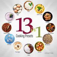 Load image into Gallery viewer, Gourmia GPC965 Digital Multi-Functional Pressure Cooker | Automatic Pressure Release | Adjustable Pressure Control | 13 Cook Modes | Removable Stainless Steel 6 Qt Pot | Lid Lock | Auto Stir Function