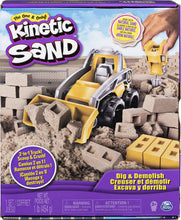 Load image into Gallery viewer, Kinetic Sand, Construction Site Folding Sandbox Playset with Vehicle and 2lbs