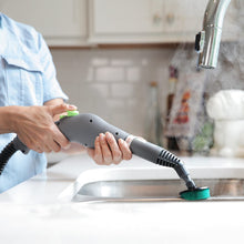 Load image into Gallery viewer, Steamfast SF-370 Canister Cleaner with 15 Accessories-All-Natural, Chemical-Free Pressurized Steam Cleaning for Most Floors, Counters, Appliances, Windows, Autos, and More, 64 inches, White