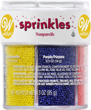 Load image into Gallery viewer, Wilton Nonpareils 6 Mix Sprinkle Assortment Baking Supplies, 1/20-Ounce