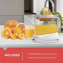 Load image into Gallery viewer, BLACK+DECKER 32oz Citrus Juicer, White, CJ625