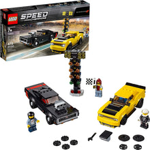 Load image into Gallery viewer, LEGO Speed Champions 2018 Dodge Challenger SRT Demon and 1970 Dodge Charger R/T 75893 Building Kit (478 Pieces)
