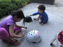 Load image into Gallery viewer, Crayola Kids Bike Helmet For Bike Scooter Skate, Dry Erase Surface, Markers Included, CPSC ASTM Certified, 11 Vents For Multi-sports Bike Scooter Roller Skate, Shock Absorbent EPS Inner Shell. Ages 5+