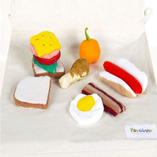 Load image into Gallery viewer, Pop-Oh-Ver - 12 Piece Plush Food Set Play Set - Comes With Realistic Looking Foods - Fake Foods For Hours Of Pretend Fun - Great For Young Kids - Create A Passion For Cooking Early On