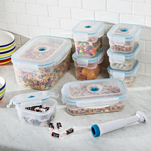 Load image into Gallery viewer, Zevro VS2-BW-703 Vac 'n Save Bowl-Shaped Vacuum-Sealing Food-Storage Containers