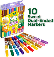 Load image into Gallery viewer, Crayola Silly Scents Dual Ended Markers, Sweet Scented Markers, 10 Count, Gift for Kids, Age 3, 4, 5, 6, Multi