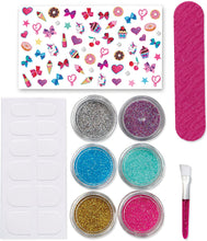 Load image into Gallery viewer, JoJo Siwa Glitter Nails - Glitter Manicure Kit with Custom Decals