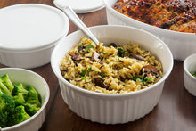 Load image into Gallery viewer, CorningWare French White Round and Oval Bakeware Set (12-Piece) Roll over image to zoom in CorningWare French White Round and Oval Bakeware Set