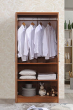 Load image into Gallery viewer, Hodedah HID8600 2-Door Armoire with 4-Shelves in White Wardrobe