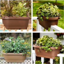 Load image into Gallery viewer, Bloem Deck Balcony Rail Planter (DR2400), Black, 24&quot;