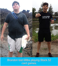 Load image into Gallery viewer, Stack 52 Bodyweight Exercise Cards: Workout Playing Card Game. Designed by a Military Fitness Expert. Video Instructions Included. No Equipment Needed. Burn Fat Build Muscle.