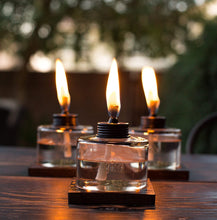 Load image into Gallery viewer, TIKI Brand Mixed Material Votive Tabletorch 3-pk