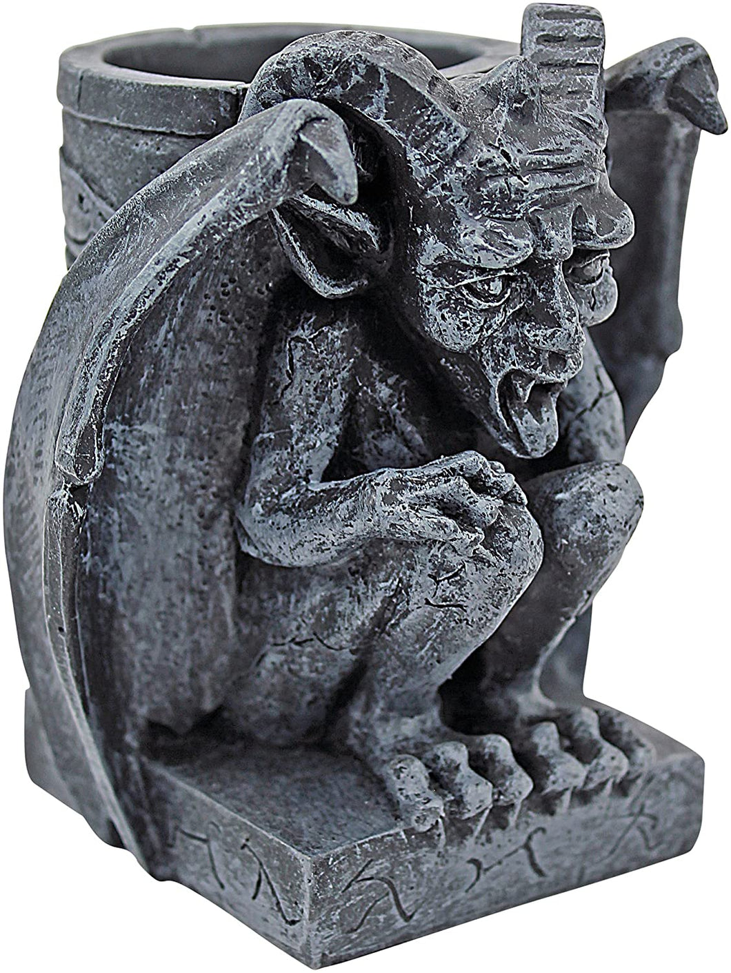 Design Toscano CL1665 Poison Pen Gargoyle Desk Accessory,greystone