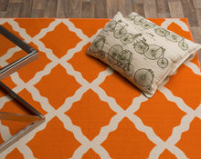 Load image into Gallery viewer, Ottomanson Glamour Collection Contemporary Moroccan Trellis Design Runner Rug (Non-Slip) Kitchen and Bathroom Mat