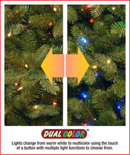Load image into Gallery viewer, National Tree 7.5 Foot Dunhill Fir Tree with 750 Dual Color LED Lights with 9 Functions (DUH3-300D-75)