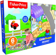 Load image into Gallery viewer, Fisher-Price 6 Pc Mega Floor Mat with Vehicle Playmat with Vehicle