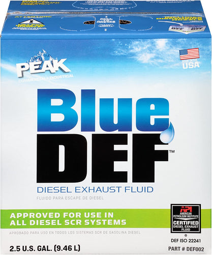BlueDEF Diesel Exhaust Fluid Synthetic Urea & Deionized Water 2.5 Gallon Jug